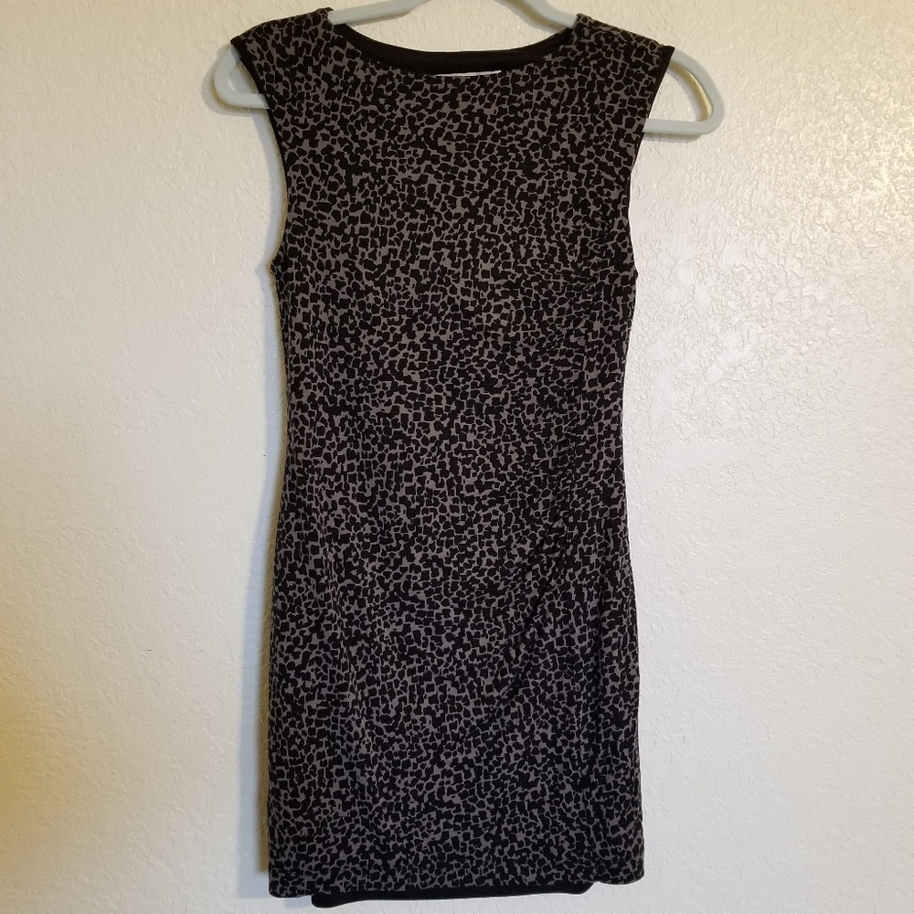 Ann Taylor Loft petite animal print dress XSP